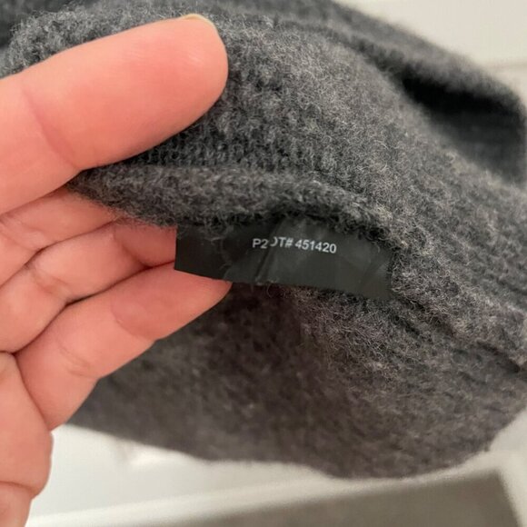 Theory Jimmy Wool Cashmere Sweater In Pestle Grey Size M - Picture 6 of 7